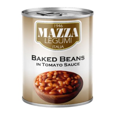 Baked beans in tomato sauce, MAZZA, Italy,  400 g / 240 g